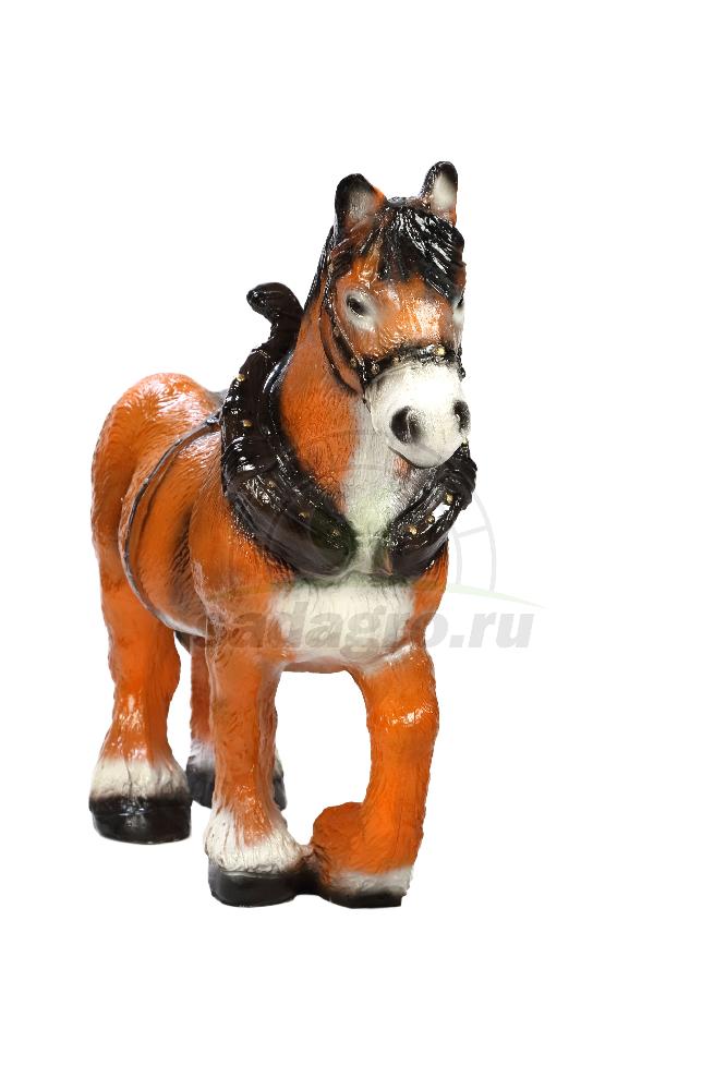 Лошадь тяжеловоз оранжевый